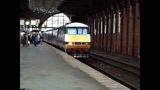 Trains at Darlington Station in the 90s [upl. by Eynobe958]