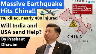 Should India help China after Massive Earthquake More than 118 Fatalities and 400 Injured [upl. by Bonnette]