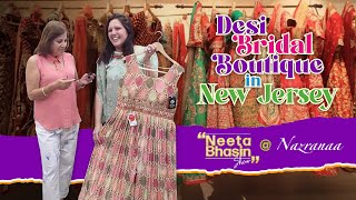 The biggest South Asian Boutique in America Nazranaa in NJ [upl. by Elletse226]