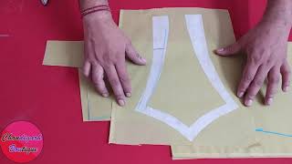 Halter Neck Design Cutting and Stitching Easy Way [upl. by Siradal]