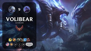 Volibear Jungle vs BelVeth  NA Grandmaster Patch 143 [upl. by Aihselat]