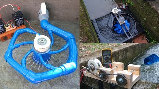 Top 3 amazing videos  DIY  How to make hydroelectric turbines for life Free energy clean energy [upl. by Aivatnwahs]