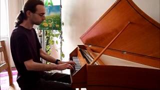 Rameau Suite in a minor  Allemande John Moraitis spinet [upl. by Zerline]