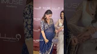 Pregnant Shraddha Arya flaunts her Baby Bump at an Event in Mumbai  Kumkum Bhagya  Kundali Bhagya [upl. by Amalita]