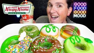 ASMR  KRISPY KREME  Happy St Patricks Day  MUKBANG Eating Show [upl. by Radnaskela]