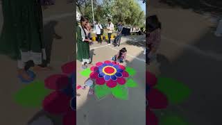 Colors for a cause  Rangoli Fest  NSS Unit  MVSR Engineering College [upl. by Aihseya]