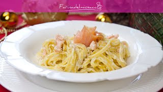 TAGLIOLINI AL SALMONE AFFUMICATO  La RICETTA FACILE per il MENU DI NATALE  Ep52 [upl. by Eimmak]