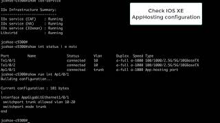 Cisco Catalyst 9300 with Application Hosting  iperf3 demo with front panel port connectivity [upl. by Trey]