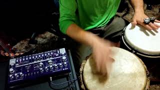 Behringer TD3 With A Djembe A Snare Djembe And Finger Jingles [upl. by Gypsy]