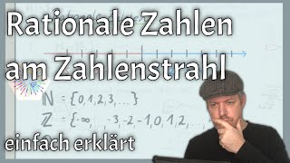 Das sind rationale Zahlen einfach am Zahlenstrahl erklärt mit Beispielen [upl. by Yobybab]