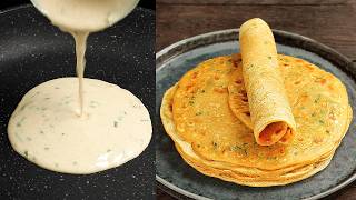 2 Minute Liquid Dough BEST Garlic Flatbread Noyeast Nokneading Garlic Naan Recipe [upl. by Eustasius830]