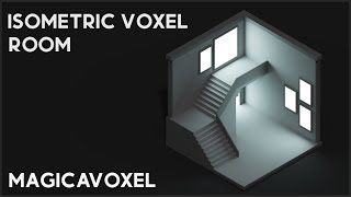 MagicaVoxel Tutorials EP1 Complete Guide On How to Make an Isometric Room In MagicaVoxel [upl. by Ahsinan]