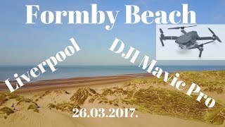 DJI Mavic Pro 4K Formby Beach Liverpool [upl. by Ydennek]