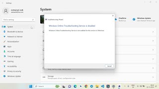 Windows online troubleshooting service is disabled on Windows 11 FIXED [upl. by Ogata]