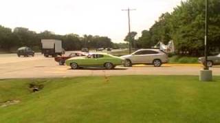 Badass Chevelle wrecks Leaving car show gets sideways and lost control [upl. by Doll]