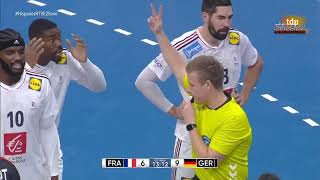 IHF Mens World Handball Ch POLSWE 2023  Quarterfinals France vs Germany [upl. by Anitsim]