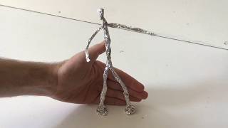 Giacometti Inspired Foil Sculpture [upl. by Euv]