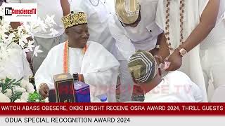 Watch Moment Alh Abass Obesere And Okiki Bright Shine At OSRA 2024 Awards Thrill Guests [upl. by Ahsinyar]