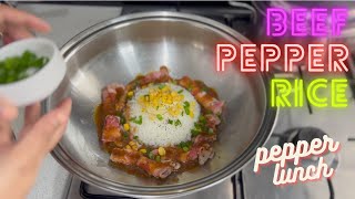 Beef Pepper Rice I Pepper Lunch I Japanese Food I Food Shopping amp Cooking I Bormann Family Vlog [upl. by Blase]