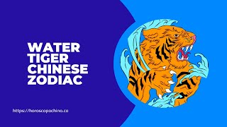 Water tiger chinese zodiac [upl. by Norrek]