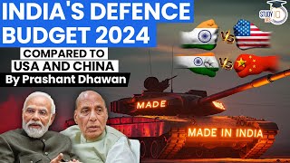 INDIAS DEFENCE BUDGET 2024  Big Disappointment  Compared to USA and China  By Prashant Dhawan [upl. by Enella]