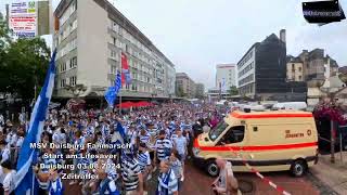 MSV Duisburg Fanmarsch Start am Lifesaver 03082024 Duisburg Zeitraffer [upl. by Kenlee969]