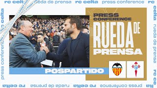 Rafa Benítez quotGuardo un gran recuerdo del Valenciaquot  RC Celta [upl. by Atterg]