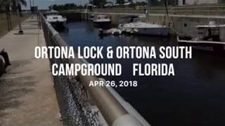 Ortona Lock amp Ortona South Campground Florida [upl. by Enyrhtac58]