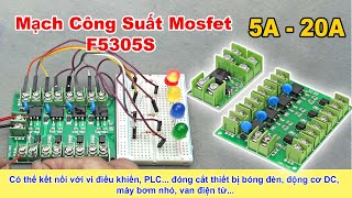 F5305S Mạch Công Suất Mosfet 1 4 Kênh  F5305S Power Mosfet Module 1 4 Channels [upl. by Reagen]