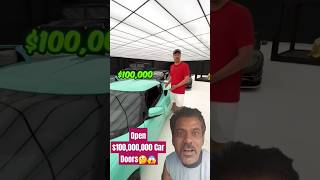 How to open 100000000 Car Doors mrbeast shorts automobile money luxury car supercars [upl. by Eirrek]