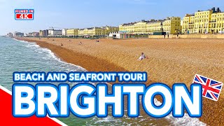 BRIGHTON  Walking tour along Brighton Beach and Seafront [upl. by Leopoldeen]