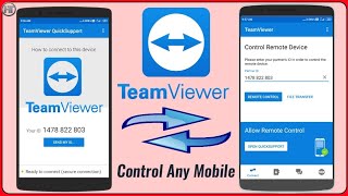 How to connect Mobile Phone Remotely  How to Connect TeamViewer Mobile to Mobile  Humsafar Tech [upl. by Michale]