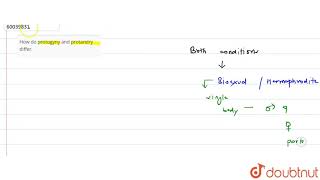 How do protogynyand protandry differ  11  ANIMAL KINGDOM  BIOLOGY  PRADEEP  Doubtnut [upl. by Chema]