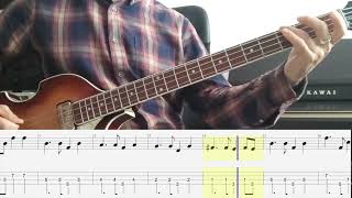 The Beatles  Any Time At All Bass Cover  Tab [upl. by Elcin]