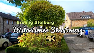 4K  Alt Breinig Stolberg Historische Straße 1830 NRW Altstadt Eifel Germany Historical Old Town [upl. by Tolley]