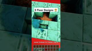 5 Easy Minecraft Floor Designs 👷‍♂️ minecraft [upl. by Alegnaed679]