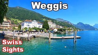 Weggis Switzerland Vierwaldstättersee Lake Lucerne 4K [upl. by Raymund128]