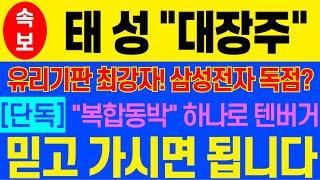 🔴태성 긴급대응 🔴 유리기판 대장주 무조건 목표가 00만원 갑니다 태성대응 태성  태성목표가 태성분석 태성대응태성주가전망 유리기판관련주 유리기판 삼성전자 [upl. by Nedda]