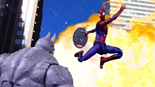 stop motion amazing spider man vs rhino full fight [upl. by Gerianna646]