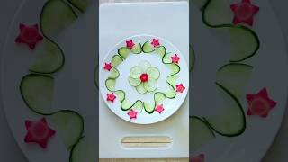 learn how to make salad easy salad vegetablecarving carving cuttingskills shortstrending art [upl. by Rutter]