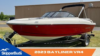 2023 Bayliner VR4 Sport Boat Tour SkipperBuds [upl. by Elin745]