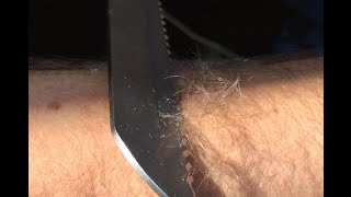 Sharpening Serrated Knives in Minutes Shaving Sharp on Razor Sharp Paper Wheels [upl. by Ahseal]