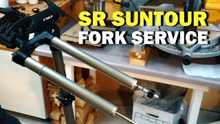 SR Suntour Fork Service in 6 Easy Steps [upl. by Tnilk]