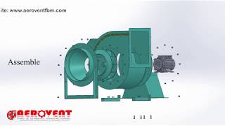 Centrifugal blowercentrifugal fan parts assembly disassemblyorientationrotation [upl. by Ytsirhk]