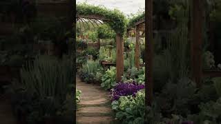 Beautiful Potager Gardens 🌻❤️🌼 gardendesign flowers garden vegetables shorts [upl. by Bradski]