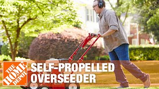 Classen SelfPropelled Overseeder Rental  The Home Depot [upl. by Hal]