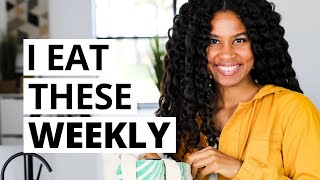 Weekly PlantBased Favorites 5 Foods I Always Have  Recipes [upl. by Ecirtam]