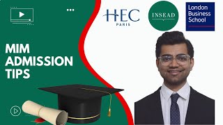 How I Got Into INSEAD and HEC Paris MIM with Scholarship [upl. by Atnwahsal]