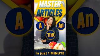 Master Articles A An The 😱 in Just 1 Minute English Grammar Tricks English Connection shorts [upl. by Firahs22]