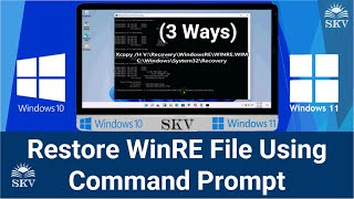 3 Simple Ways to RepairRestore Windows Recovery Environment Windows RE File Using Command Prompt [upl. by Kavita]